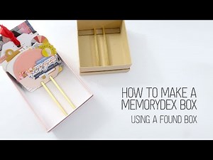 How to make a MemoryDex Box using a gift box // 9000 Subscriber Celebration