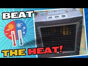 UNBOX & SET UP Hessaire MC37 Evaporative Cooler for Garage