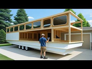 Building a Huge Floating House Boat From Scratch | Complete Build Process