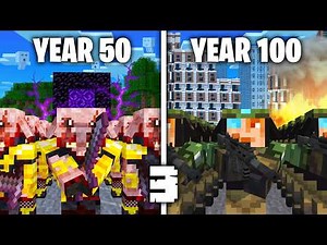 I Made 100 Piglins Simulate 100 Years Of War 3