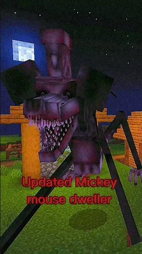 TOP HORROR MOD FOR MINECRAFT:THE UPDATED MICKEY MOUSE DWELLER #addon #minecraftsurvival #mcpe #mods
