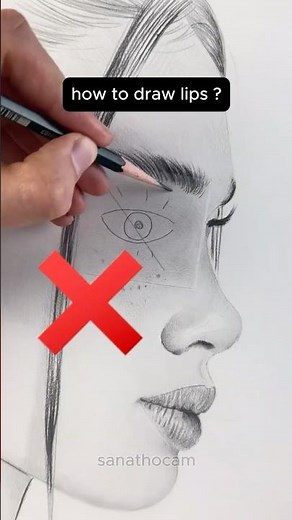 How to Draw Lips Step by Step #drawing #tutorial #howtodraw #sketch #shorts