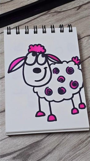 How to draw sheep#ytshorts#art#vedio#easydrawing