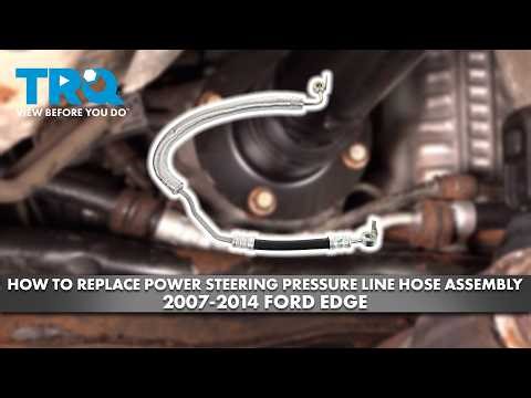 How to replace Power Steering Pressure Line Hose Assembly 2007-2014 Ford Edge