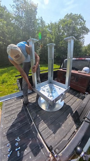 35K views · 316 reactions | Building the rotating base for a Rohn 55...