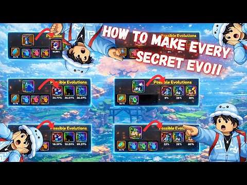 How to Get EVERY SECRET EVO!! [Catch a Monster]