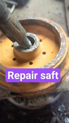 Loose Shaft Repair! 🛠️ Welding and Lathe Machine Precision Finishing#shorts