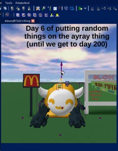 AYRAY HAS A BODY NOW??? (ill prob add his wings later) #roblox #retroblox #retroslop #retrostudio