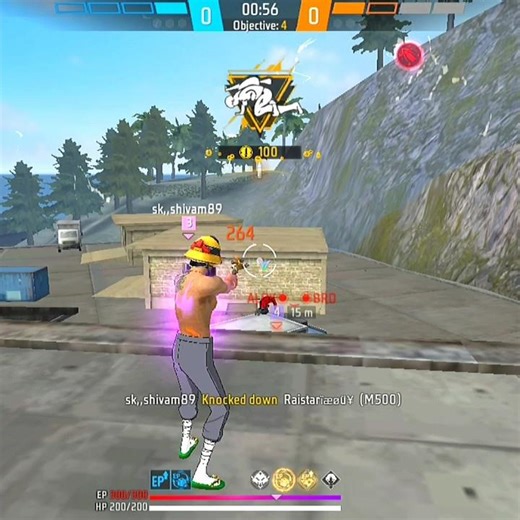 M500😱 Teamwipe Out In MILL #shortsfeed #freefire