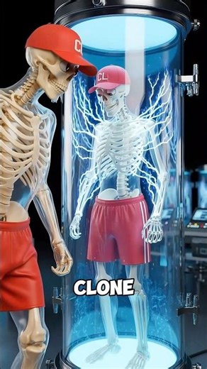 What if you could clone yourself? 🤯 #skeletonvideo #shorts #skeleton