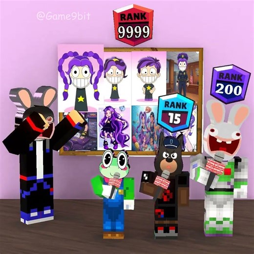 The continuous singing challenge with Sprunki Ribbit, Sprunki Rabbit, and Sprunki Shiffer!