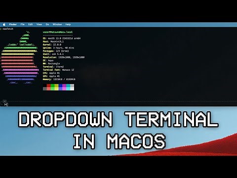 How to Use a Drop Down Terminal in macOS with iTerm2