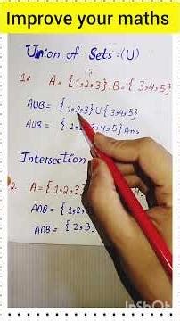 How to find Union and intersection? #accountbridge #maths #class10th.