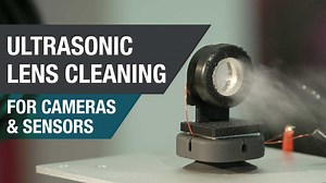 Ultrasonic lens cleaning for self-cleaning cameras | Video | TI.com