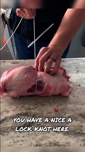 How To Tie A Butchers Knot For A Roast🧵🍖