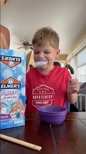 Trying Elmer's Fluffy Slime Kit