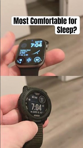 Garmin vs Apple Watch - Sleep Tracking Comfort