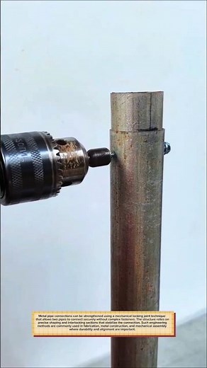 Hidden Metal Pipe Locking Joint | Strong Mechanical Connection Technique #metal #engineering