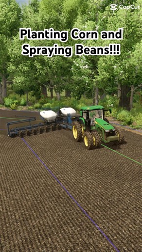 Planting Corn and Spraying Beans!!! #shorts #gaming #farmingsimulator25 #countrymusicartist #farmer
