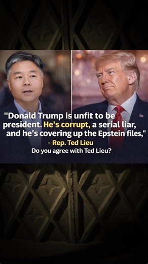 🚨 BREAKING: Rep. Ted Lieu Says Donald Trump Is “Unfit to Be President” A sharp political exchange is drawing national attention after Ted Lieu publicly stated that Donald Trump is “unfit to be president,” accusing him of corruption, dishonesty, and covering up matters related to the Epstein case. Lieu’s remarks come amid ongoing political tensions and renewed scrutiny surrounding documents tied to Jeffrey Epstein, whose criminal case and associations with prominent figures have remained a subje