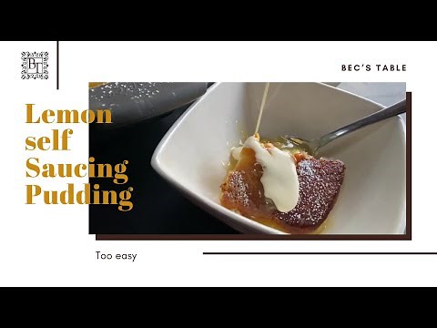 Lemon Self-Saucing Pudding (Quick and easy in the Thermomix)