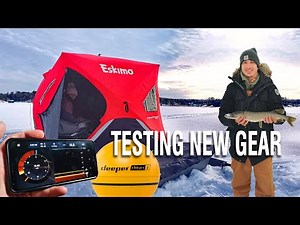 First impressions - Deeper CHIRP+ 2 fish finder! | Birthday WALLEYE Ice Fishing