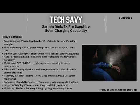 Garmin fēnix 7X Pro Sapphire Solar Review – Ultimate GPS Smartwatch