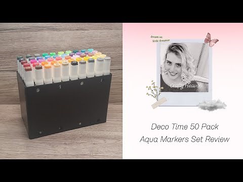 YOU NEED THESE £20 50 pack Deco Time Aqua Markers Set in your craft stash.