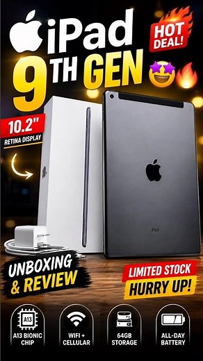 🔥 Apple iPad 9th Gen Unboxing in 2026 | Still Worth Buying? 🍎 #Shorts