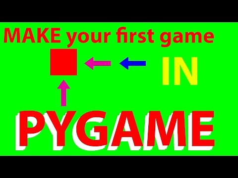 How to make your first game in PYGAME!!!