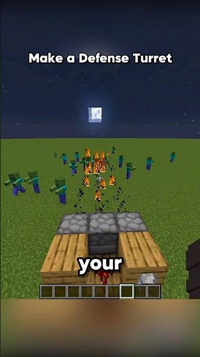 Making a Defence Turret In Minecraft