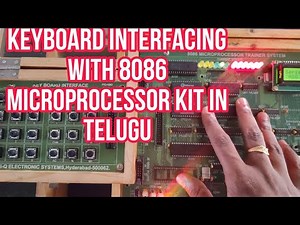 how to interfacing key board with 8086 microprocessor trainer system in mpmc Lab | MMCN Lab exp