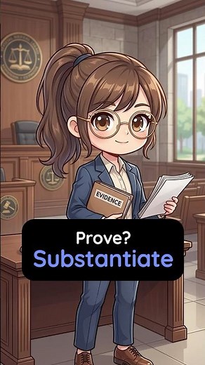How to use "Substantiate" | Advanced English Vocabulary #shorts