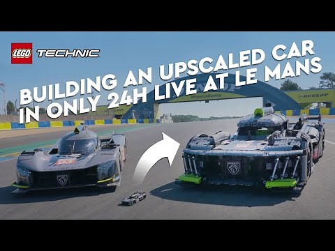See how we built an upscaled LEGO Technic Peugeot 9X8 in just 24 hours