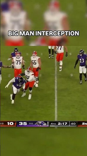 Michael Pierce of Baltimore Ravens makes 1st NFL interception to seal game