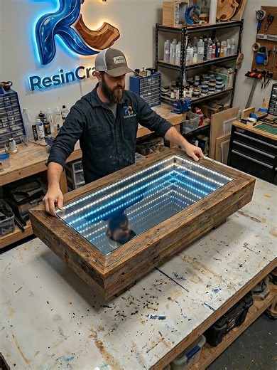 Coffee table with an infinity edge #viral #decor