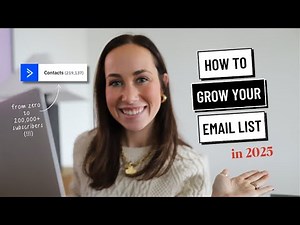 How To Grow Your Email List In 2025 (I have over 200,000+ subscribers!!) | By Sophia Lee