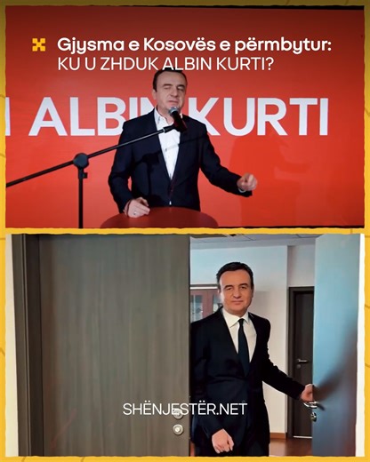 Shënjestër.net on Instagram: "Gjysma e Kosovës e përmbytur: KU U ZHDUK ALBIN KURTI?"