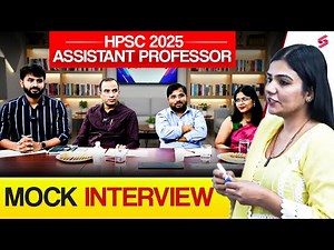 Assistant Professor Mock Interview Political Science | HPSC 2025 Assistant Professor Mock Interview