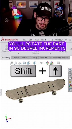 SECRET #SOLIDWORKS TOOLS!! Change Views using #alt and #shift #keys #view #rotation