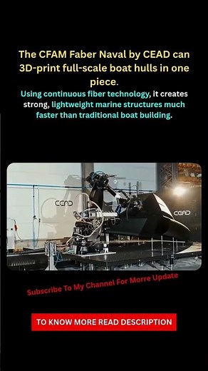 This Machine 3D Prints Entire Boat Hulls 😱|#3dprinting#short#didyouknow#engineering#futuretechnology