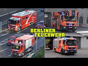 [BRAND 6] - Berliner FEUERWEHR | Einsatzfahrt ELW 2 & WLF! - Alarmfahrten zu diversen EINSÄTZEN!