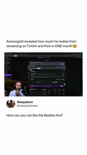 How Stuff Works ⚙️ on Instagram: "Asmongold sharing how much he made streaming on Kick in one month💀 Streaming has become one of the most lucrative paths in online entertainment, with top creators turning live broadcasts into full-time careers. Platforms like Twitch and Kick allow streamers to earn from monthly subscriptions, viewer donations, paid memberships, sponsorships, and ad revenue. Many creators also diversify through YouTube uploads, brand deals, and merchandise, creating multi