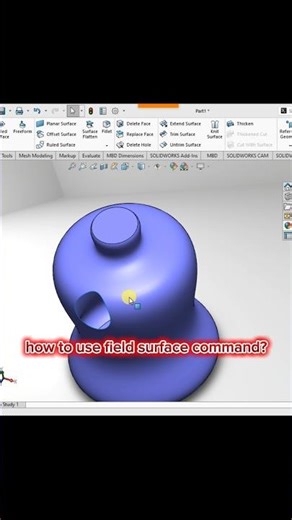 How to use fill surface command