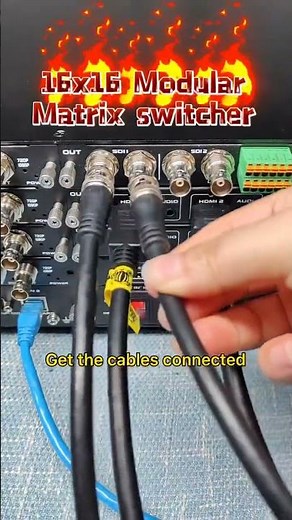 Plug in the SDI cards, connect your SDI camera, #SDIMatrix #ModularSDIMatrix #SDIVideoWall