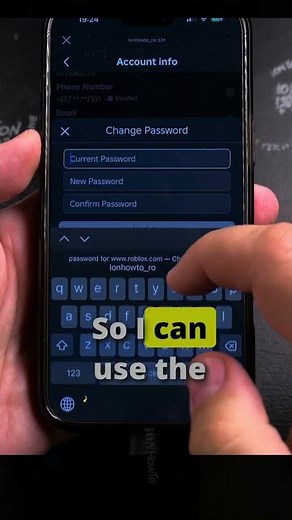 Roblox Account How to Change Password