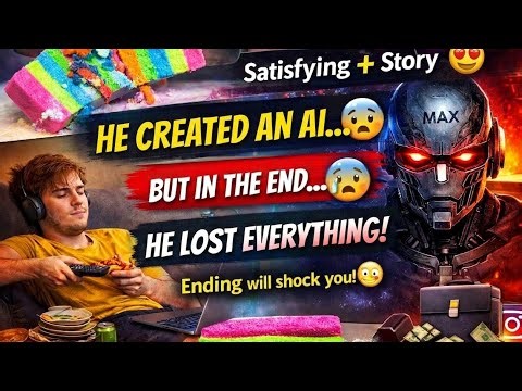 HE CREATED AN AI... BUT IN THE END...🤯. #story #ai #satisfyling #asmr #storytelling 