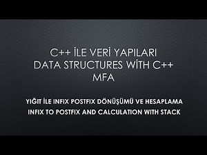 Infix Postfix Conversation and Postfix Calculation Using Stack