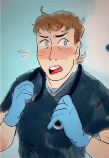 He can’t stop think about Robby’s crank,,(?) #thepitt #hucklerobby #trinitysantos #denniswhitaker #fyp