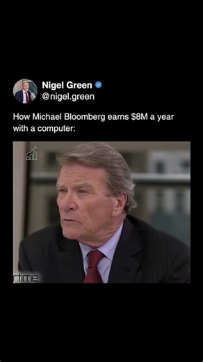 How Michael Bloomberg earns $8M a year with a computer